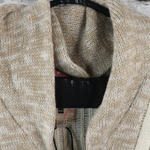 Triple 5 Soul Women's Medium Full Zip Sweater BNWT Brown and Gray - Picture 4 of 12